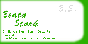 beata stark business card